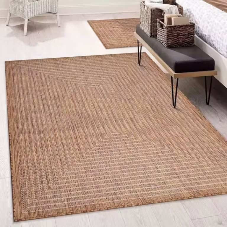 Handmade jute woven eco-friendly outdoor rug
