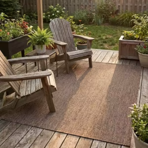 Light brown outdoor carpet