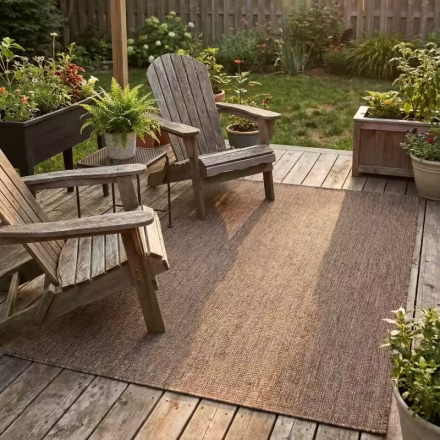 Light brown outdoor carpet